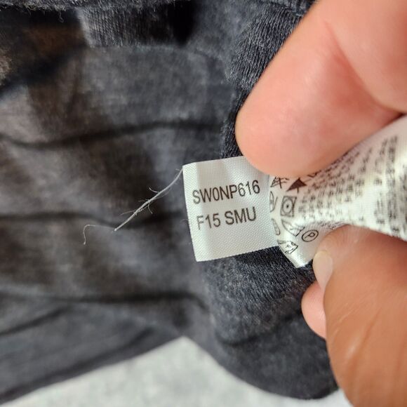 Smartwool 1/4 Zip 250 Baselayer Pullover Men M Black Stripe Merino Wool Walking - Picture 6 of 10